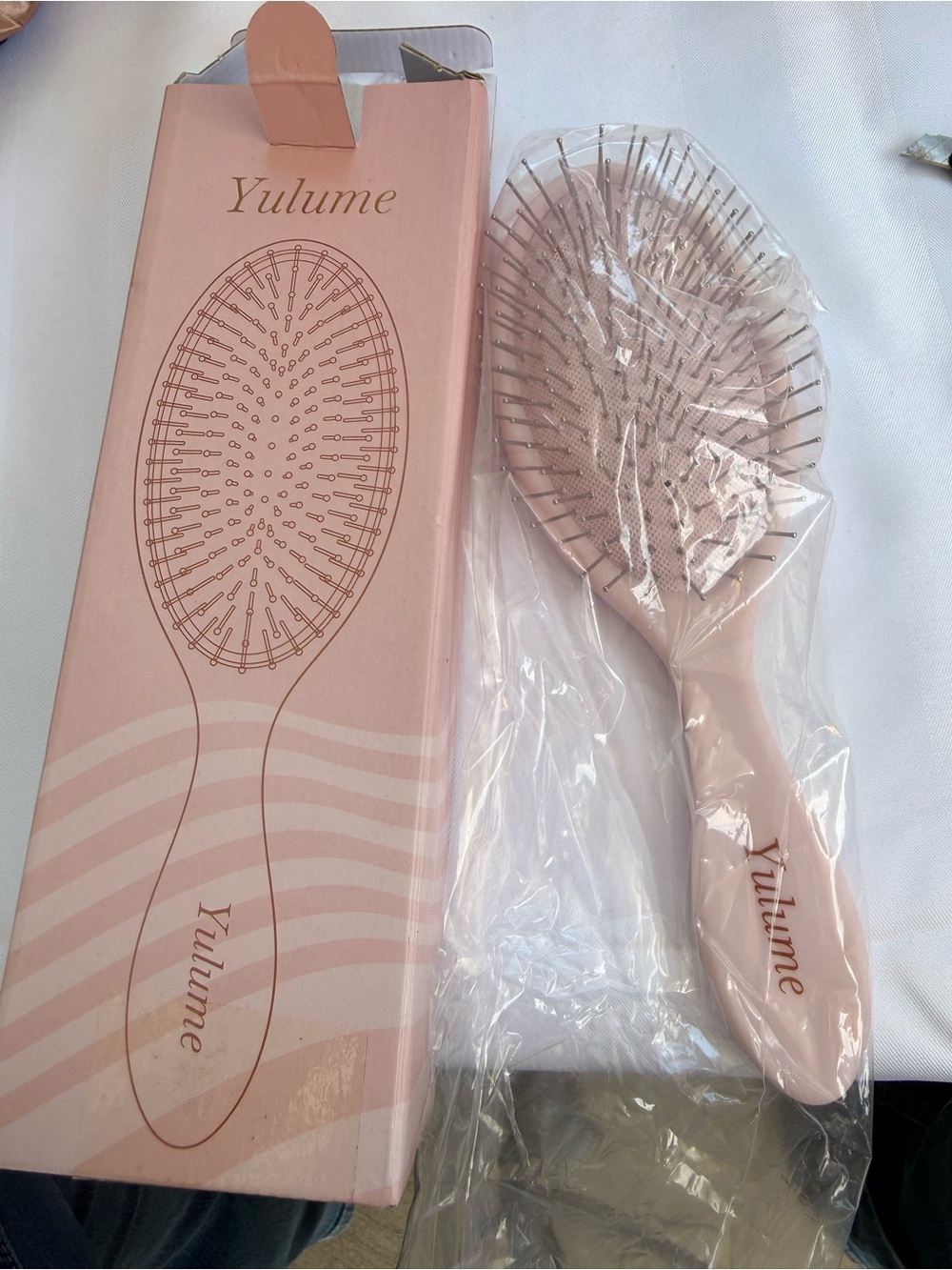 Pink Paddle Hair Brush – Gentle Detangling & Smooth Finish